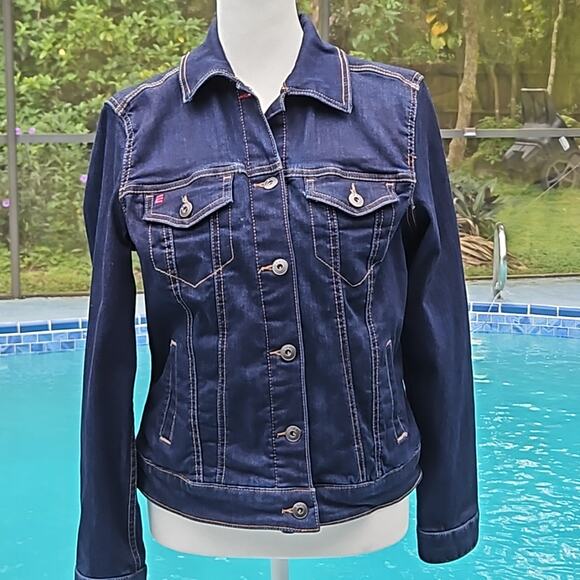 EV1 Flannel Lined Denim Jacket Size XS - Picture 1 of 8